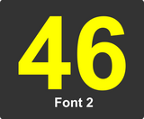 Custom Bike Numbers - Colour, Size and Font